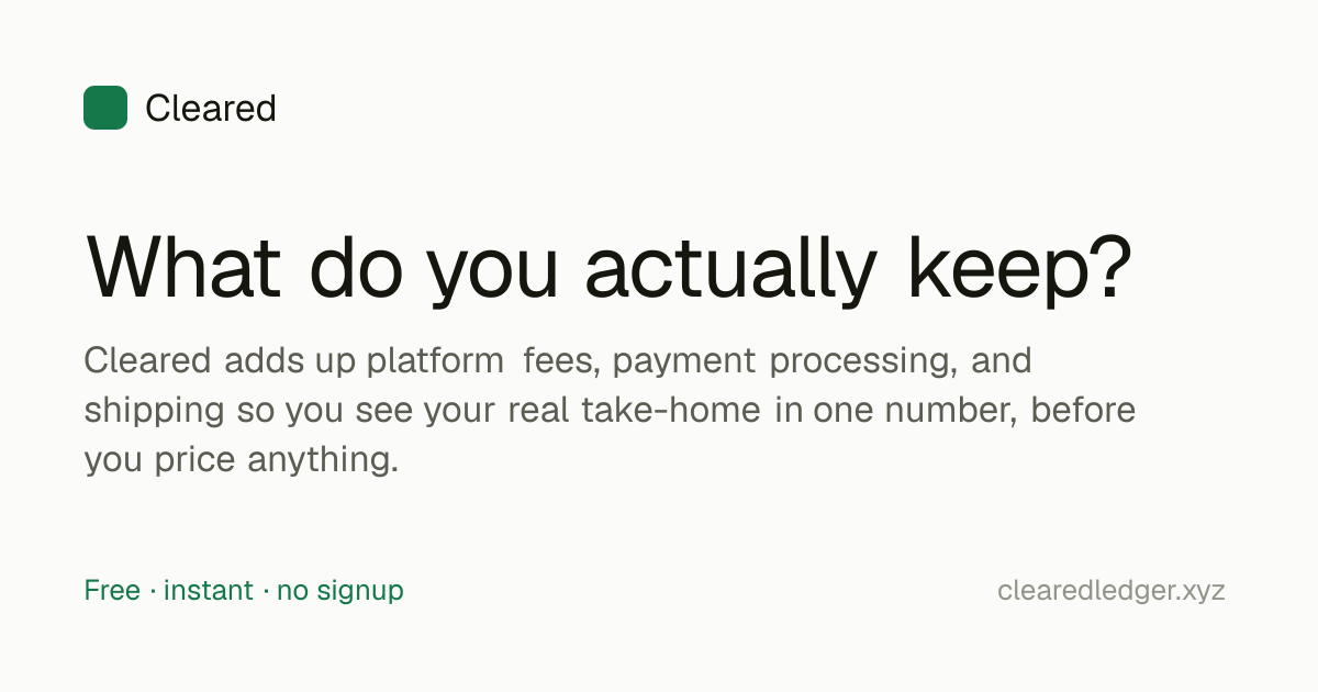 Reseller Fee Calculator